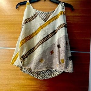 Super trendy vintage beach tank top hand made in Tulum. Silly look and feel.